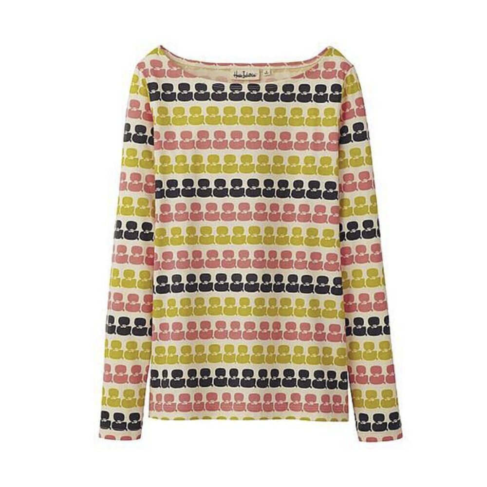 House Industries x Uniqlo Colorful & Ampersand Stripe Typography Shirt Fonts L